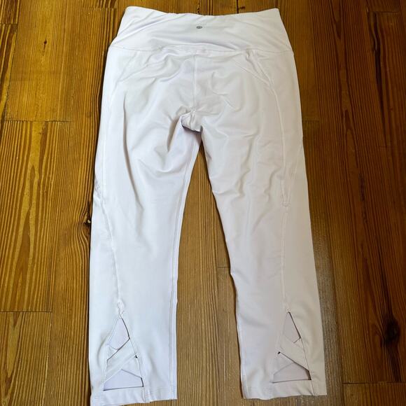 Apana light purple cropped criss cross calk leggings SIZE M - Picture 4 of 4